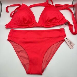 Victoria’s Secret 3 Piece Bathing Suit Skirt Padded NWT Swimsuit Large/XLarge